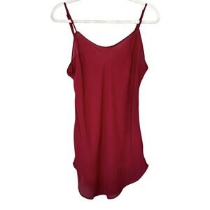 Peruvian Connection‎ Slip Chemise Womens 12 Red Summer Designer Luxury Sleepwear
